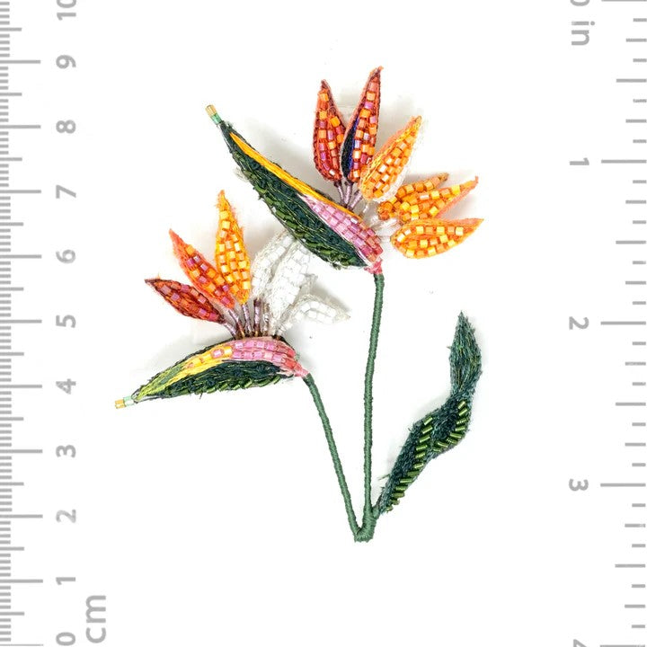 Paradiesvogelblumen Brosche Trovelore
