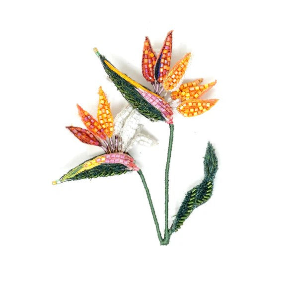 Paradiesvogelblumen Brosche Trovelore