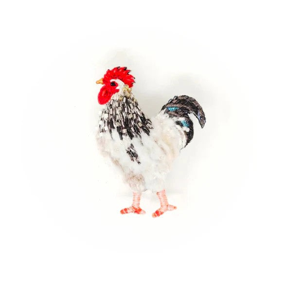 Helles Sussex-Huhn Brosche von Trovelore