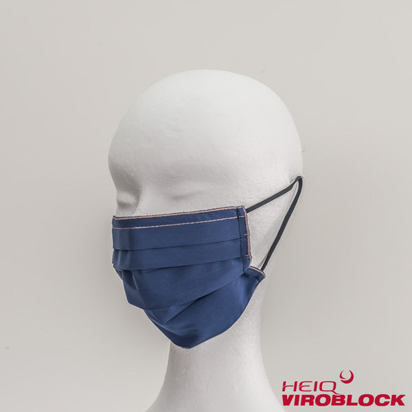 315/ Maske blau/braun mit HeiQ Viroblock