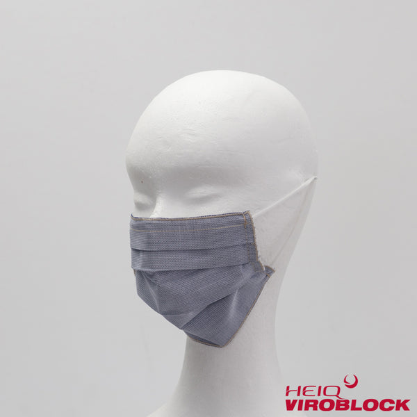324/ Maske hellblau/vanille mit HeiQ Viroblock